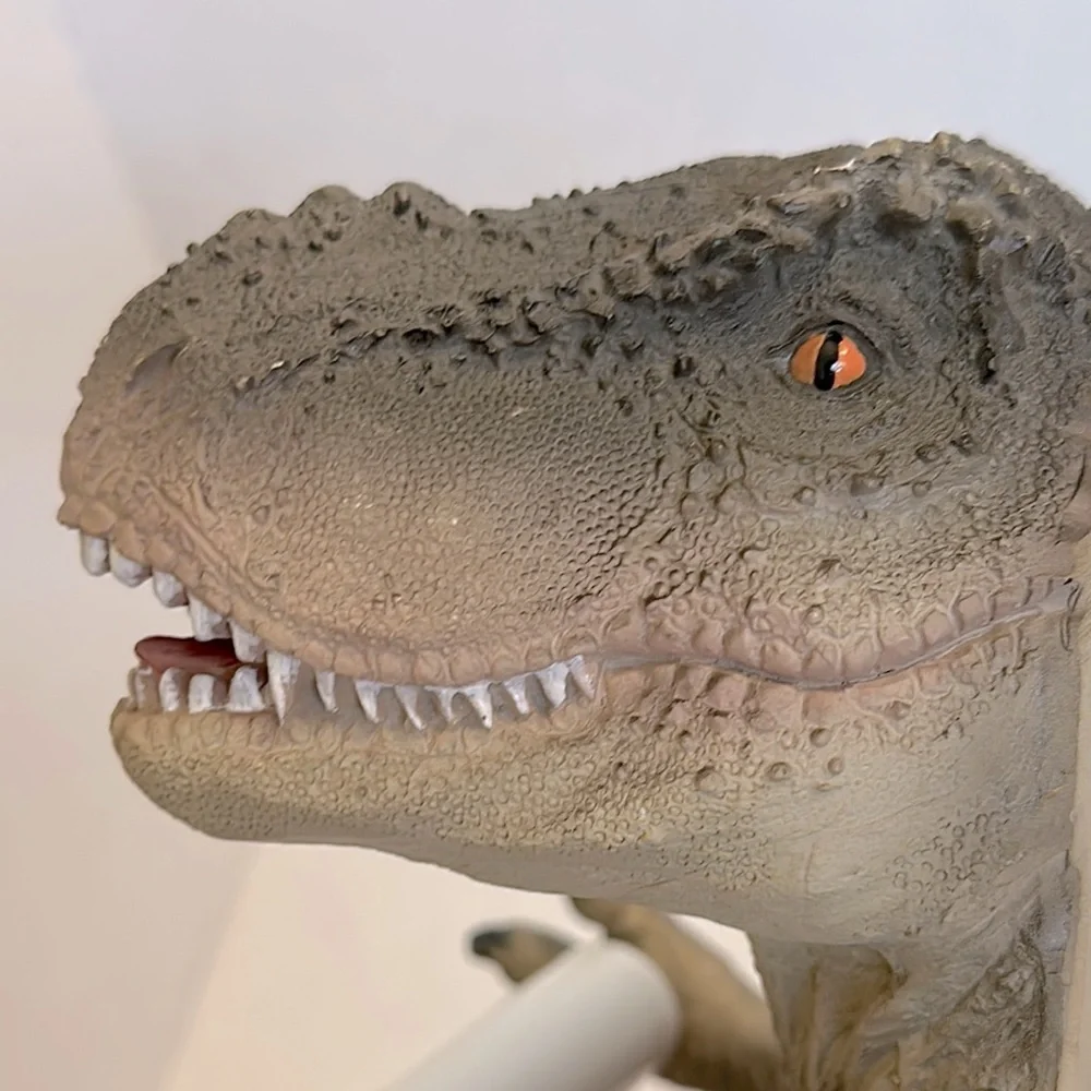 T Rex toilet paper holder with White Roller nwot